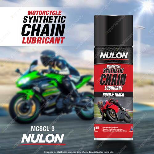 Nulon Motorcycle Chain Lubricant 300g Road & Track Grease Oil MCSCL-3