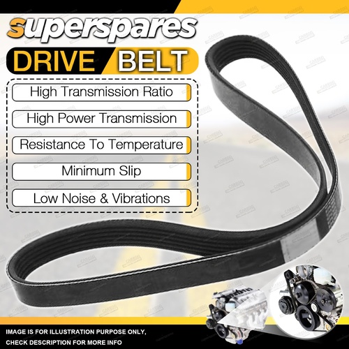 Superspares Drive Belt for Honda Civic FB FK 1.8L 4 cyl SOHC R18Z1 R18Z4