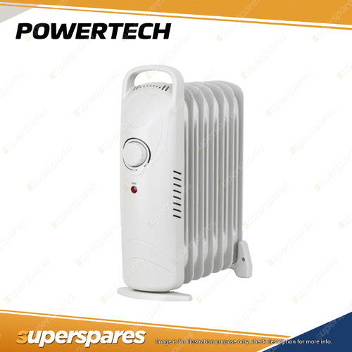 Powertech Mini 7-Fin Portable and compact Oil Heater 240V 700W Energy-efficient