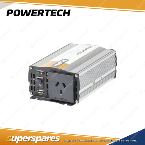 Powertech Modified Sinewave Inverter 300W 12VDC to 230VAC for out camping