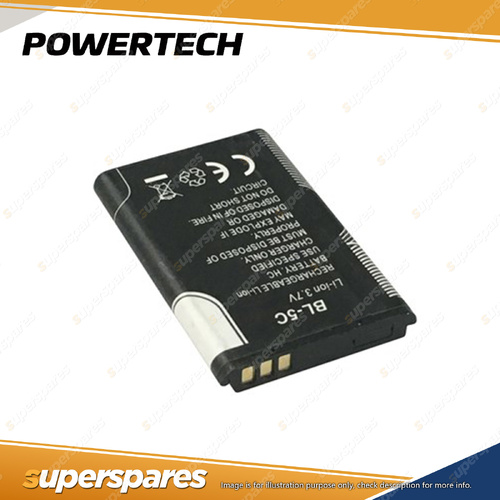 Powertech Rechargeable Lithium Battery 3.7V 1020mAh BL-5C for phones speakers