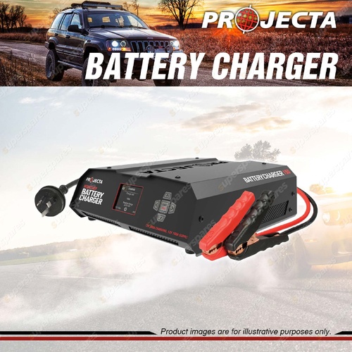 Projecta 12V 100A Automatic Battery Charger and Power Supply Heavy Duty Clamps