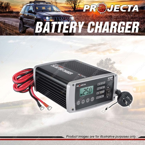 Projecta 12V Automatic RV 25 Amp 7 Stage Battery Charger Multi Chemistry Lithium