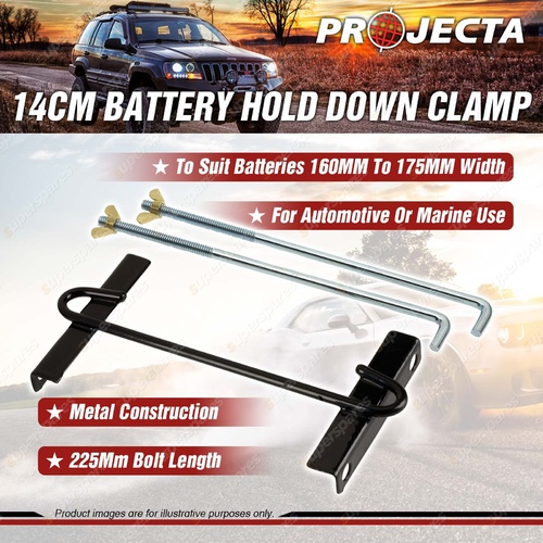 Projecta 18cm Battery Hold Down Clamp 225mm bolt length Premium Quality