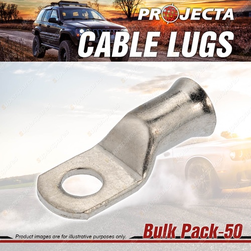 Projecta Cable Lug - 10mm Stud 6.8mm Internal Diameter Bulk of 50