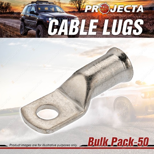 Projecta Cable Lug - 10mm Stud 9.5mm Internal Diameter Bulk of 50