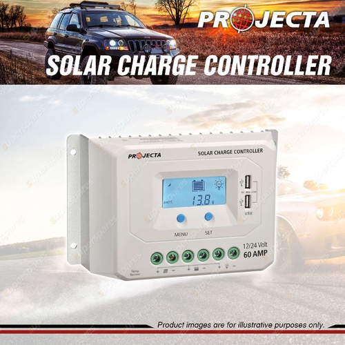 Projecta Automatic 12/24V 60A 4 Stage Solar Charge Smart Controller