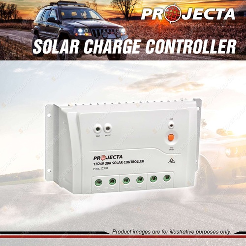 Projecta 12V/24V 30A 4 Stage Automatic Solar Charge Controller Battery Regulator