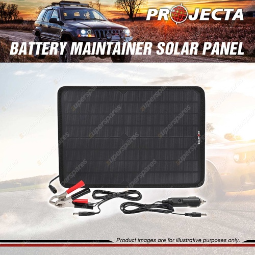 Projecta Monocrystalline 12V 10W 0.6A Battery Maintainer Solar Panel