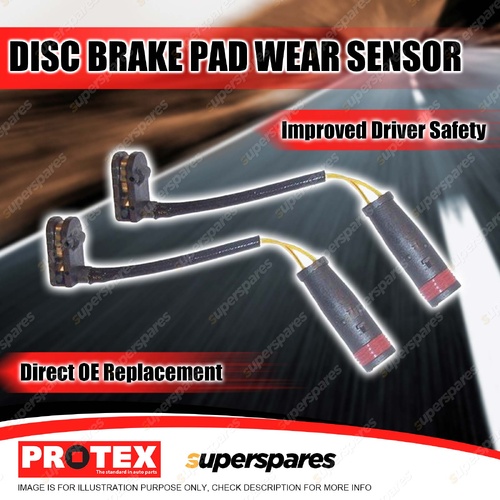 Front Protex Brake Pad Wear Sensors for Mercedes Benz V250d Viano Vito W639 W447