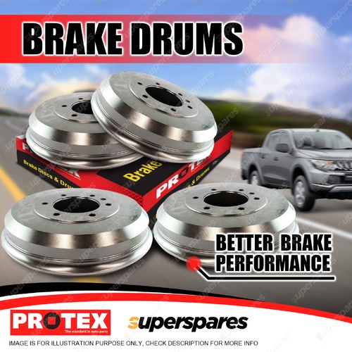 Protex Front + Rear Brake Drums for Isuzu FTR150-260 FTR34 7.8L 07/2016-On