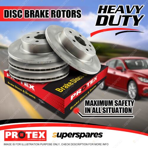 Protex Front + Rear Disc Brake Rotors for Alfa Romeo 75 90 GTV6 2.0 2.5 3.0L