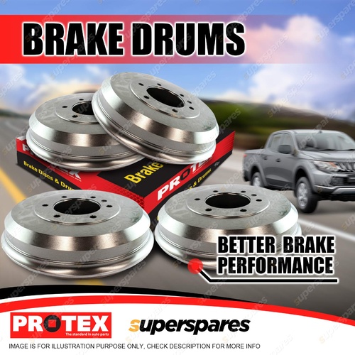 Protex Front + Rear Brake Drums for Mazda T4000 With 75mm wide shoes 95-on