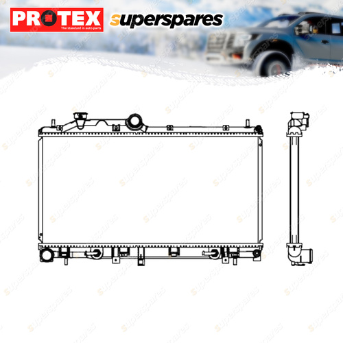 Protex Radiator for Subaru WRX V1 2.0L FA20E 16V DOHC 197kW 12/2013-02/2022