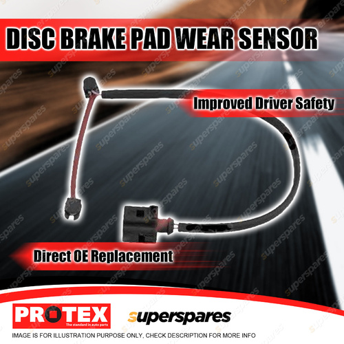 Protex Front Disc Brake Pad Wear Sensor for Porsche Cayenne Panamera 970 07-on