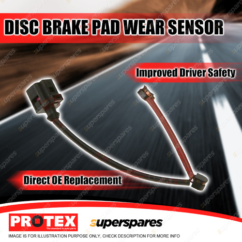 Protex Rear Disc Brake Pad Wear Sensor for Audi Q7 Rear PR 1KD 06-on