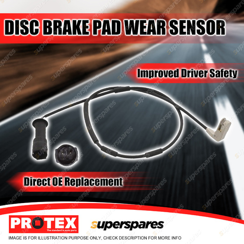 Protex Front Disc Brake Pad Wear Sensor for Holden Astra TR City Calibra YE