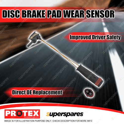 Protex Rear Disc Brake Pad Wear Sensor for BMW 540i E39 Wagon 9/95-11/03