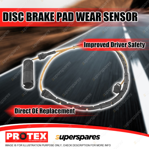 Protex Front Disc Brake Pad Wear Sensor for Land Rover Range Rover III 4.2L 3.6L