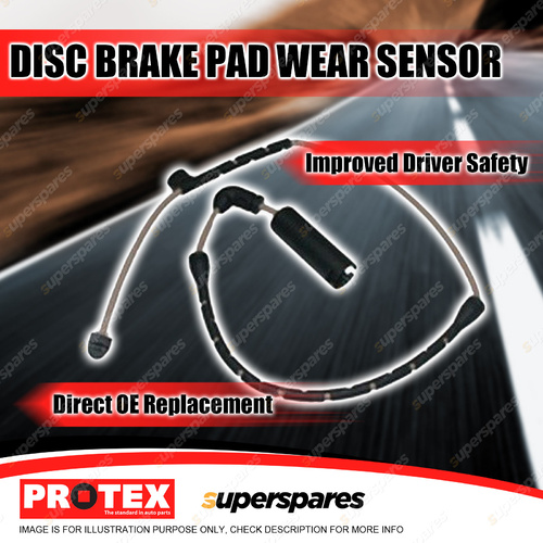 Protex Front Disc Brake Pad Wear Sensor for BMW Z4 E85 3.0Si M3.2