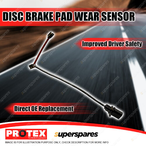 Protex Rear Brake Pad Wear Sensor for Audi S7 RS7 4.0TFSI Quattro C7 4G 315mm