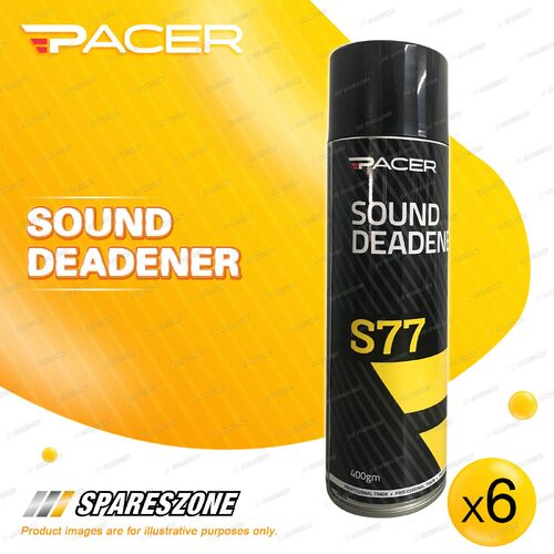 6 x Pacer S77 Sound Deadener 400 Gram Flexible Textured Underbody Coating