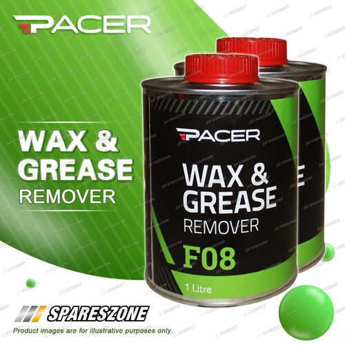 2 x Pacer P08 Wax Grease Remover 1 L Removes Silicone Wax Polish Grease Oil Tar