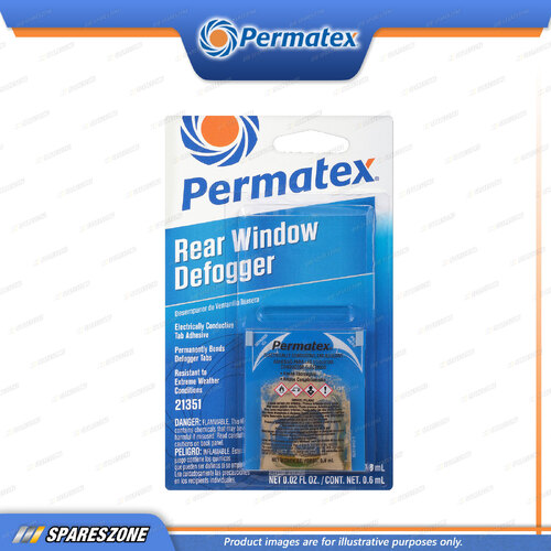 Permatex Rear Window Defogger Tab Adhesive Synthetic Lubricant Complete kit