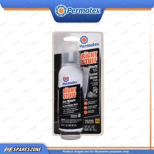 Permatex The Right Stuff Gasket Maker Black Power Can 85G High Flexibility