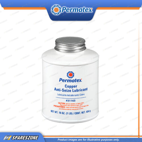 Permatex Copper Anti-Seize and Thread Lubricant Brush Bottle 453G