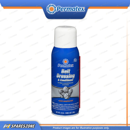 Permatex Belt Dressing & Conditioner Spray Aerosol 340G Extends Belt Life