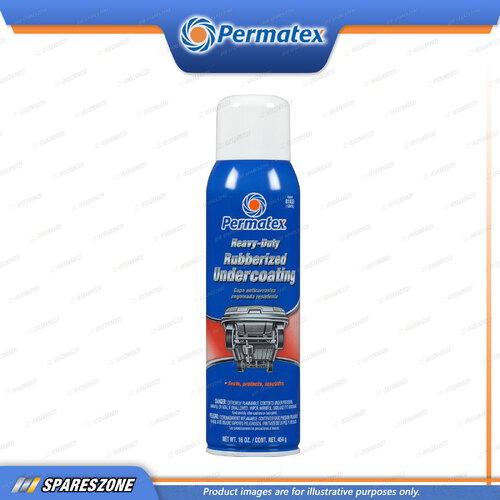 Permatex Heavy Duty Rubberized Undercoating Aerosol Can 454G Anti-Corrosion