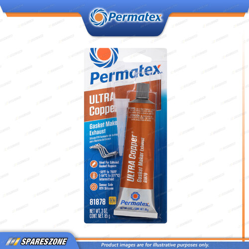 Permatex Ultra Copper Max Temperature Gasket Maker 85G Non-Corrosive