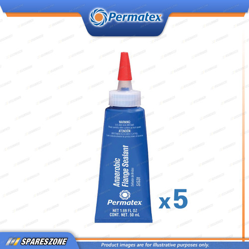 5 x Permatex Anaerobic Flange Sealants Tube 50ML Flexible Gasketing Material