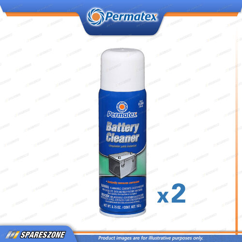 2 x Permatex Battery Cleaners 163 Gram Restore Battery Performance