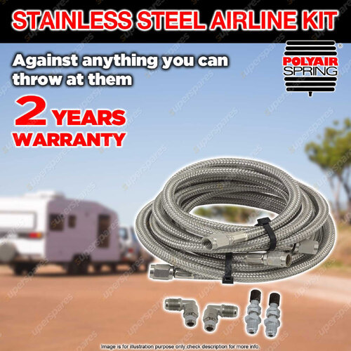 Polyair Stainless Steel Airline Kit for Bellow Kits Extreme 4X4 Conditions