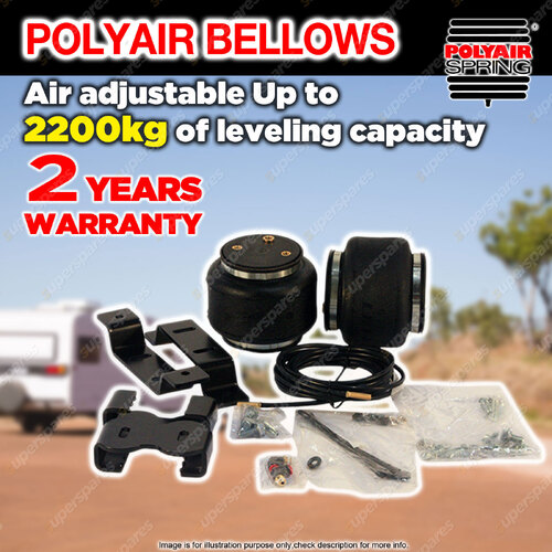 Polyair Bellows Air Bag Suspension Kit 2200kg for MAZDA BT50 2WD DIFF UNDER LEAF