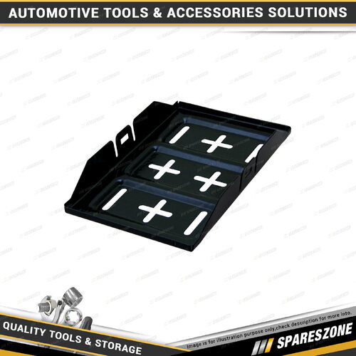 1x Charge Battery Tray - Metal Battery Holder Dimensions 33cm x 18cm