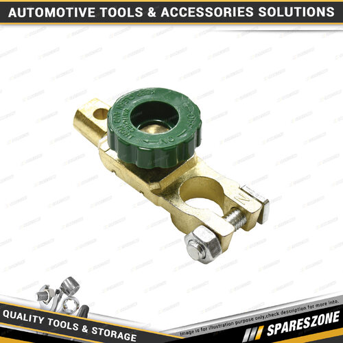 Charge Battery Isolater Terminal - Fully Brass Screw Handle Isolator