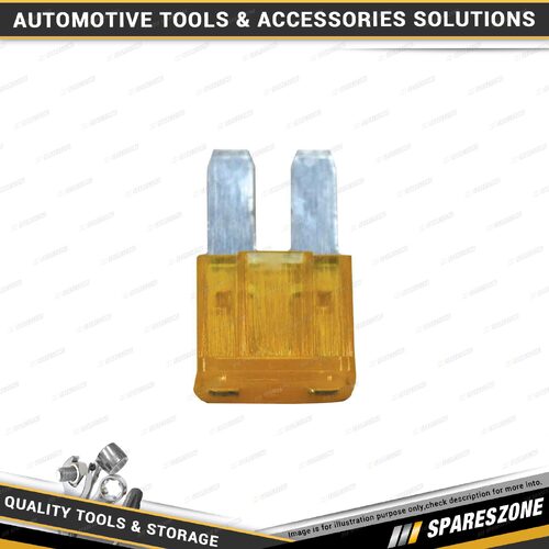 10 Pcs of Charge 5 Amp Micro 2 Fuse Amber Colour - for Car & Truck Parts