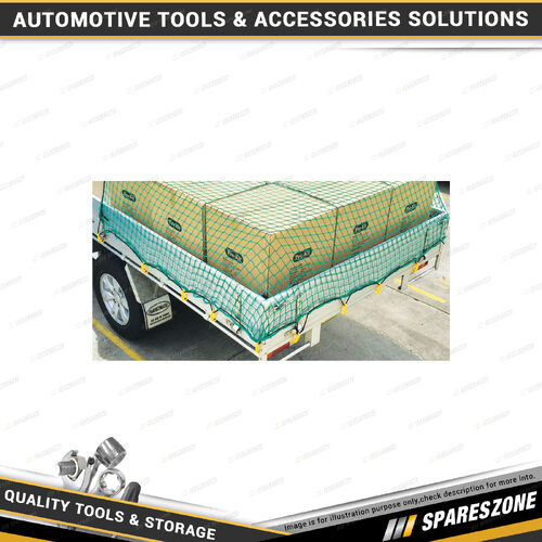 Loadmaster 35mm Mesh Trailer Net - 270cm x 180cm for UTE & Trailer with 20 Hooks