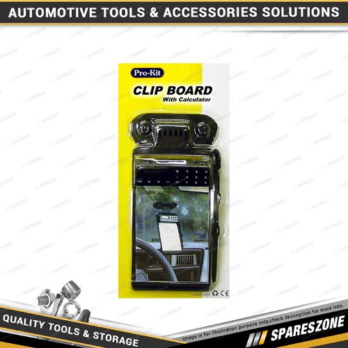 Pro-Kit Clipboard with 2 Suction Cups & Calculator Automotive Interior Accessory