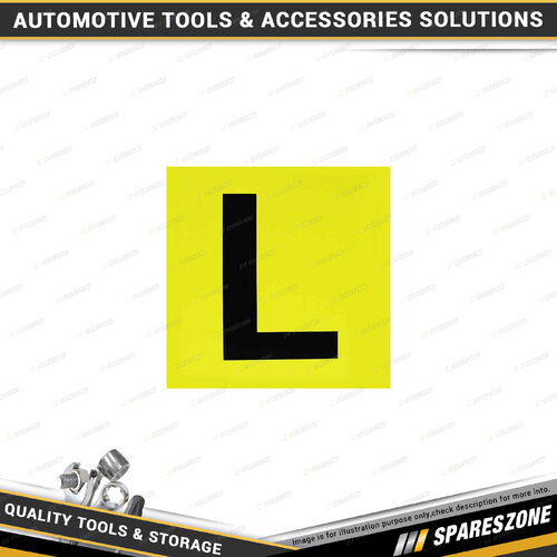 2 Pcs of Pro-Kit L Plates - Magnetic Yellow with Black L All States