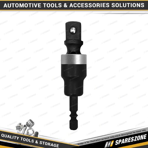 Pro-Kit Socket Adaptor - Impact Drill 3/8" Dr 1/4" Hex Shank with Torque Ring