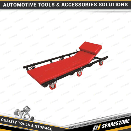 PK Tool Six Wheel Creeper with Adjustable Headrest - 102cm x 42.5cm x 11.5cm