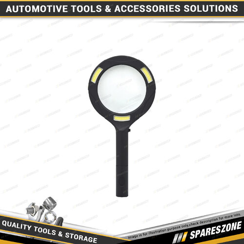 PK Tool 80mm Magnifying Glass with 3 LEDs - Magnify & Light Easy to Use