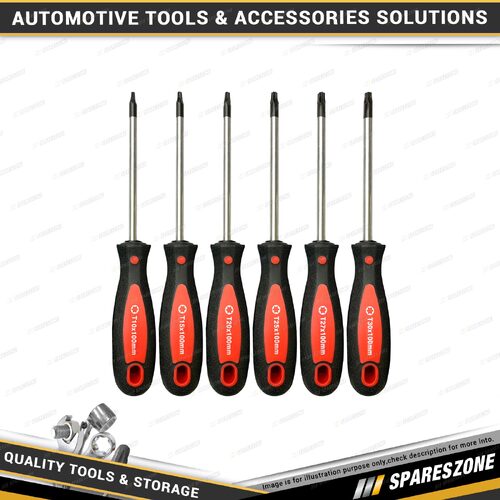 6 Pcs of PK Tool Star Screwdriver Set - Magnetic Driver Tips with Hang Rack