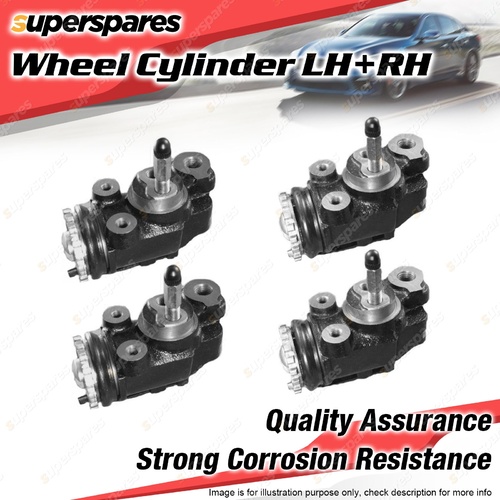 4 LH+RH Front Wheel Cylinders for Kia Combi GAD4C 5.9L Diesel 36.51mm 2000-2004