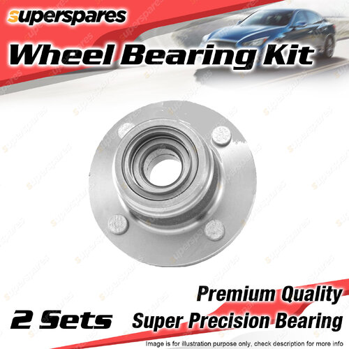 2x Rear Wheel Bearing Kit for Ford Focus LR 1.6L 1.8L 2.0L 2002-2005 Disc Brake