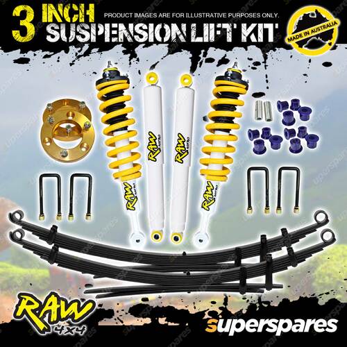 3 Inch 75mm Raw Nitro Shock Suspension Lift Kit for Ford Ranger PX I II